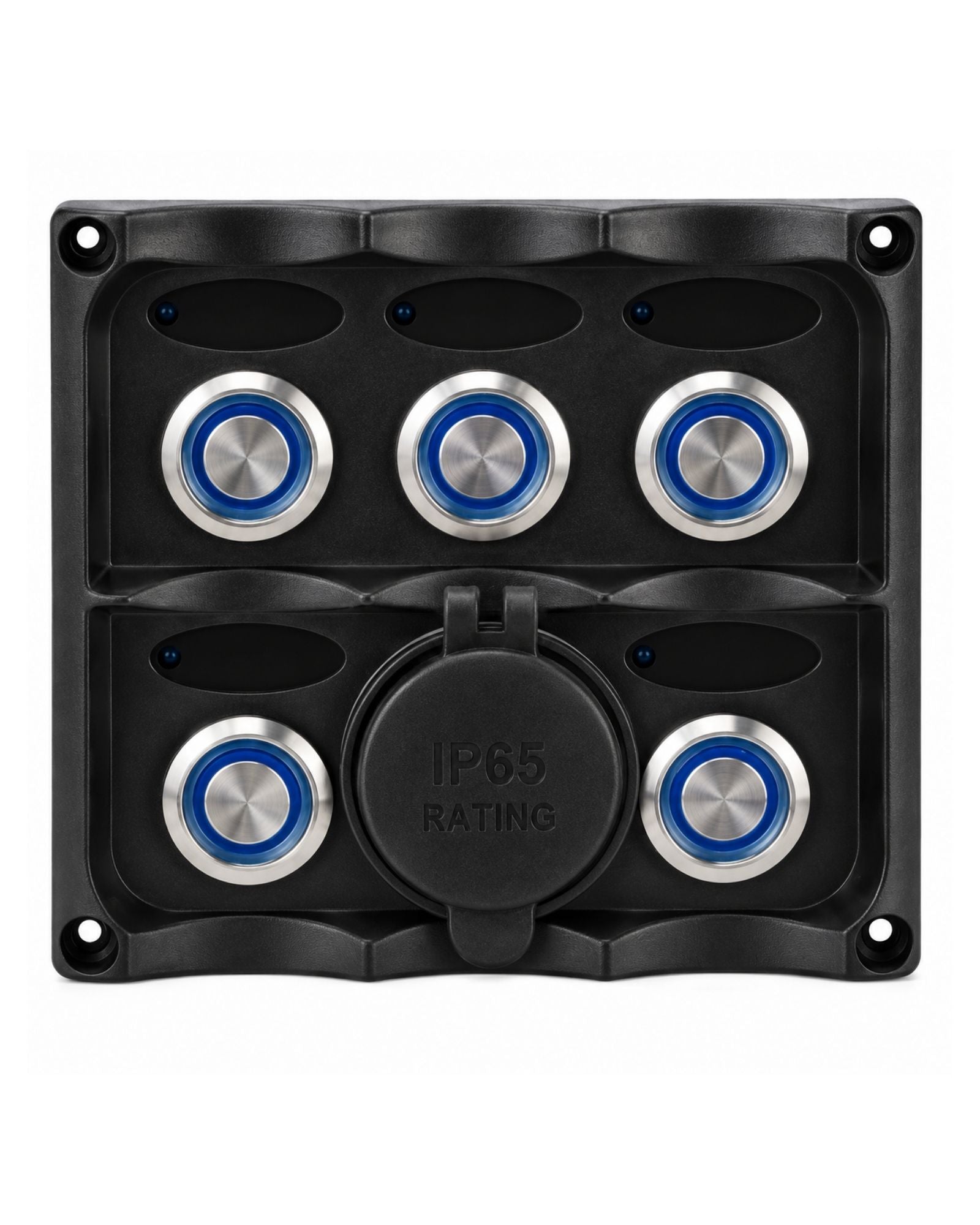 Relaxn SS Push Button Switch Panel USB Port
