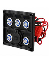 Relaxn SS Push Button Switch Panel USB Port