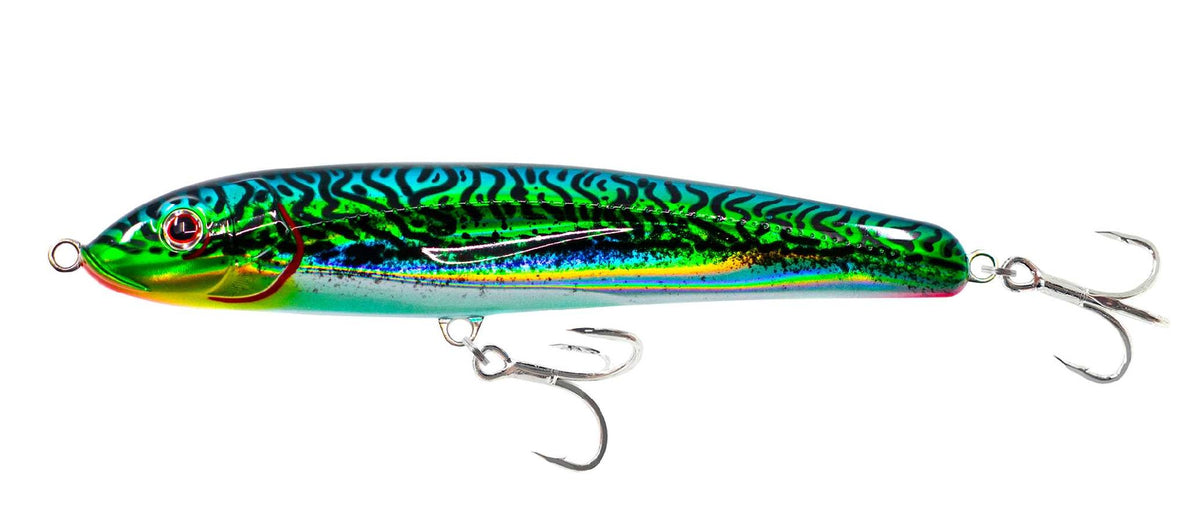 Nomad Riptide 125 Sinking Stickbait [CL:Silver Green Mackerel]