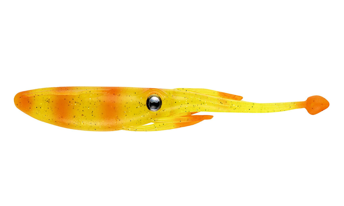 Nomad Jerksquid 3.25" Jerkshad Live Ops 6 Pack [CL:Chartreuse Tiger]