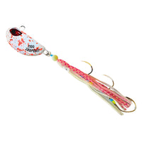 Snapbait Triple Threat Hybrid UV Glow Jig 80g [CL:Lumo Orange Splash]