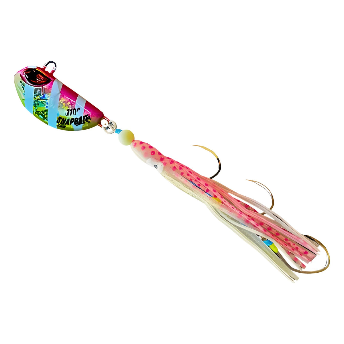 Snapbait Triple Threat Hybrid UV Glow Jig 60g [CL:Nuke Stripes]