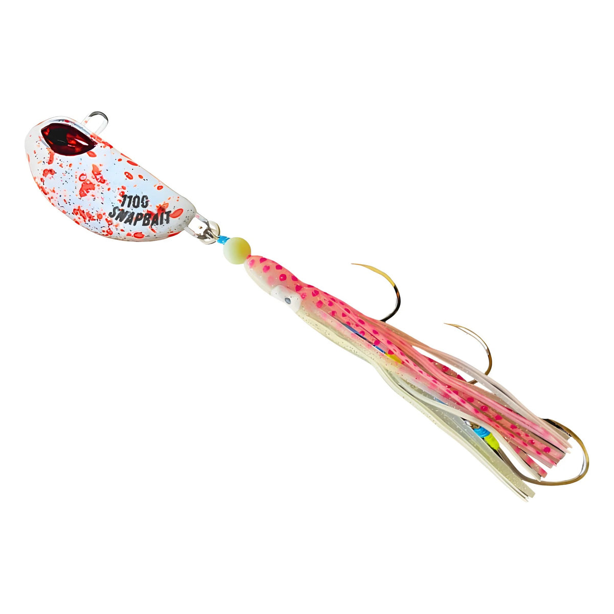 Snapbait Triple Threat Hybrid UV Glow Jig 20g [CL:Lumo Orange Splash]