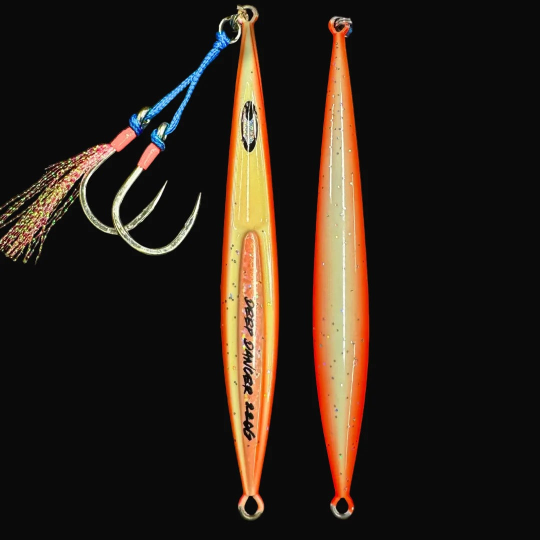 Snapbait Mini Dancer Knife Series Jig 60g [CL:Orange Glow]