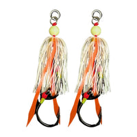 Snapbait Froth Assist Hooks - Heavy-Duty Jigging [SZ:5/0 Orange Glow]