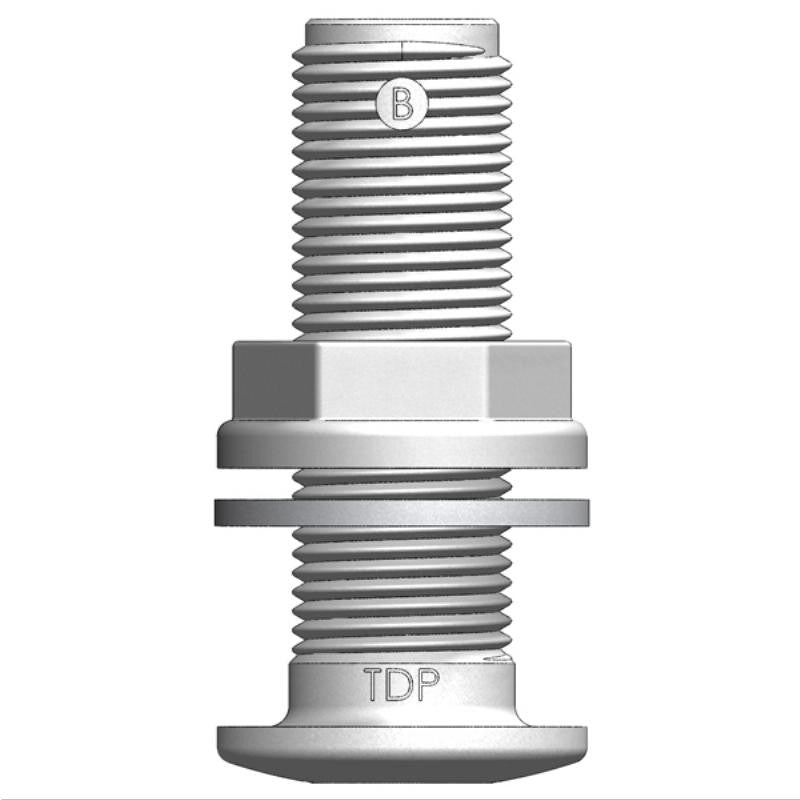 Trudesign Domed Skin Fitting White [SZ:1/2"]
