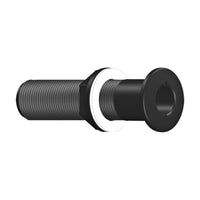 Trudesign Domed Long Skin Fitting Black [SZ:3/4"]
