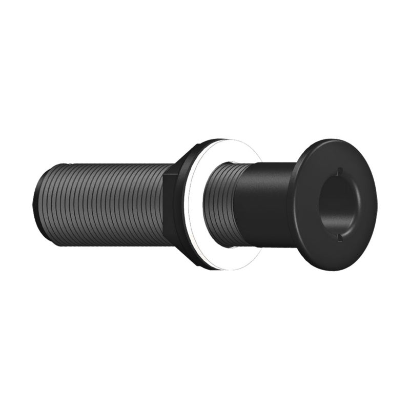 Trudesign Domed Long Skin Fitting Black [SZ:3/4"]