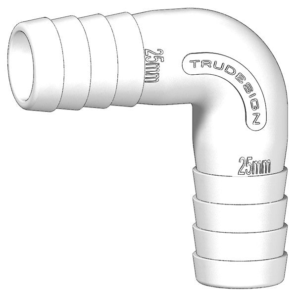 Trudesign 90° Elbow Connector White