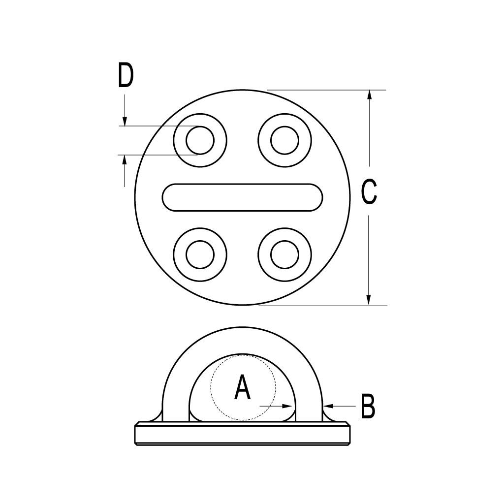 Ronstan Stainless Steel Padeye