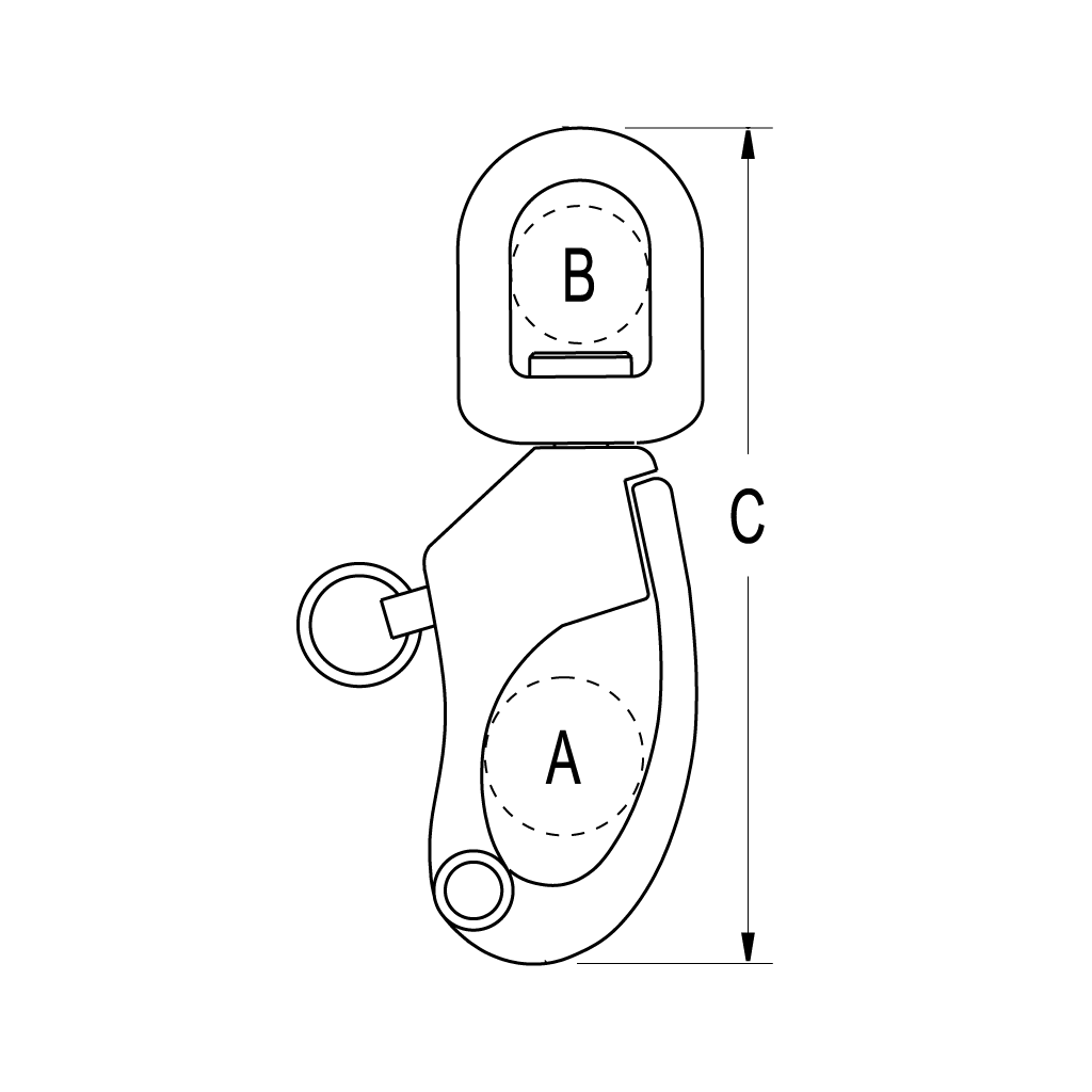 Ronstan Swiveling Snap Shackle 92mm